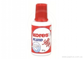 Коригуюча рідина Kores FLUID SOFT TIP з універсальним аплікатором, 20 мл K66461