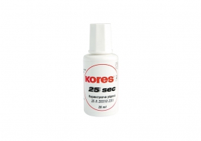 Коригуюча рідина Kores "25 секунд" з пензликом, 20 мл K66817