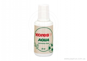 Коригуюча рідина Kores AQUA з пензликом, водна основа, 20 мл K69101