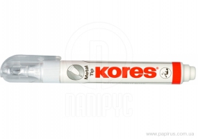 Корректор-ручка Kores Metal Tip, металл. кончик, 10 г KORES K83301