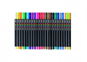 Пастель восковая POSCA PASTEL, 24 цвета Uni KPA-100/24C