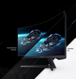 Монітор LCD 34" Samsung Odyssey G5 C34G55TWW D-Sub, 2xHDMI, DP, VA, 3440x1440, 21:9, 165Hz, 1ms LC34G55TWWIXCI