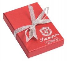 Подарочный набор "Elegance": ручка шариковая + крючок д/сумки, красный Langres LS.122029-05