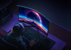 Монітор Samsung 27" Odyssey G55C 2xHDMI, DP, VA, 2560x1440, 165Hz, 1ms, CURVED LS27CG550EIXCI