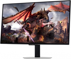 Монітор Samsung 32" Odyssey G80SD HDMI, DP, USB, Bluetooth, OLED, 3840x2160, 240Hz, 0.3ms, G-Sync Compatible LS32DG800SIXUA