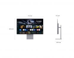 Монитор Samsung 32"S32FM902 HDMI, USB, Bluetooth, MM, OLED, 3840x2160, 165Hz, 0.03ms, HDR10+ LS32FM902SIXUA