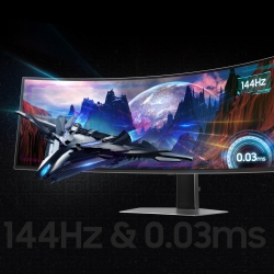 Монітор Samsung 48.7"Odyssey G9 49DG910 HDMI, DP, USB, USB-C, OLED, 5120x1440, 32:9, 144Hz, 0.3ms, CURVED LS49DG910SIXUA