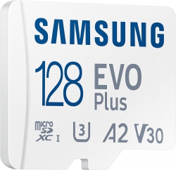 Карта памяти Samsung microSDXC 128GB C10 UHS-I R130MB/s Evo Plus + SD MB-MC128KA/EU