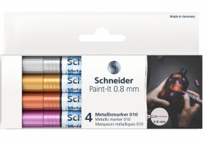 Набір маркерів металік Paint-It 0,8 мм 4 шт. SCHNEIDER ML01011501