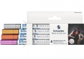 Набір маркерів металік Paint-It 0,8 мм 4 шт. SCHNEIDER ML01011501