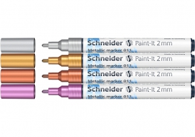 Набір маркерів металік Paint-It 2,0 мм 4 шт. SCHNEIDER ML01111501