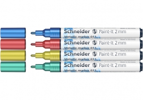 Набір маркерів металік Paint-It 2,0 мм 4 шт. SCHNEIDER ML01111502