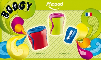 Точилка без контейнера BOOGY, 1 отв., дисплей, ассорти Maped MP.063211