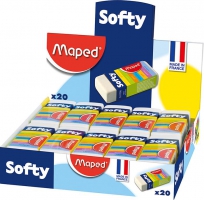 Гумка SOFTY у картонному тримачі, дисплей Maped MP.511790