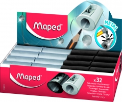 Чинка без контейнера SATELLITE, 1 отв., дисплей, асорті Maped MP.534019