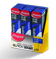 Стержни для механических карандашей (12шт) HB 0.5 мм Maped MP.559630