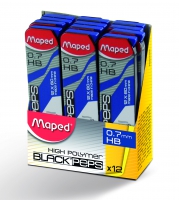 Стержни для механических карандашей (12шт) HB 0.7 мм Maped MP.560430
