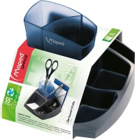 Підставка для офісного приладдя ESSENTIALS GREEN Compact, чорний з синім Maped MP.575400