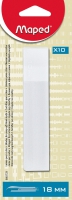Лезвия для ножей 18мм (10 лезвий в уп.) Maped MP.640721