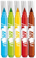 Фломастери брашеві з супер-товстим корпусом COLOR PEPS XXL, 5 кол. Maped MP.844705