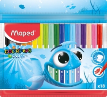 Фломастери COLOR PEPS Ocean, 18 кольор. Maped MP.845721