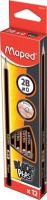 Карандаш графитовый BLACK PEPS 2B, без ластика, коробка с подвесом Maped MP.850022