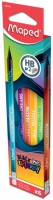 Карандаши графитовые BLACK PEPS ENERGY HB, с резинкой, коробка с подвесом (6 шт.) Maped MP.852000