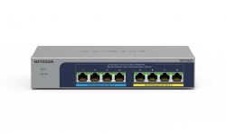 Коммутатор NETGEAR MS108UP, 4x2,5GE PoE+, 4x2,5GE PoE++(60Вт/порт), 230Вт, неуправляемый MS108UP-100EUS