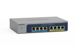 Коммутатор NETGEAR MS108UP, 4x2,5GE PoE+, 4x2,5GE PoE++(60Вт/порт), 230Вт, неуправляемый MS108UP-100EUS