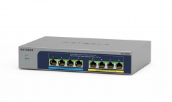 Коммутатор NETGEAR MS108UP, 4x2,5GE PoE+, 4x2,5GE PoE++(60Вт/порт), 230Вт, неуправляемый MS108UP-100EUS