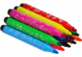 Фломастери-штампи Jumbo, 12 кольорів та форм MAXI MX15227