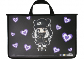 Портфель пластиковый А4 на молнии MAXI MX30001-01