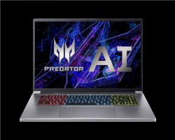 Ноутбук Acer Predator Triton Neo 16 PTN16-51 16" WQXGA, Intel U9-185H, 32GB, F1TB, NVD4060-8, Win11, сріблястий NH.QPNEU.008