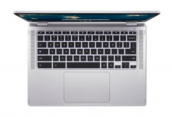 Ноутбук Acer Chromebook Spin CP314-1HN 14" FHD IPS Touch, Intel P N6000, 8GB, F128GB, UMA, ChromeOS, серебристый NX.AZ3EU.002