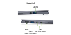 Ноутбук Acer Swift 14 AI SF14-51 14" WUXGA OLED, Intel U5-226V, 16GB, F1TB, UMA, Win11, сірий NX.J2JEU.003