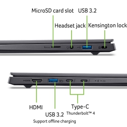 Ноутбук Acer Swift X 14 SFX14-73G 14.5" 2.8K OLED, Intel U7-255H, 16GB, F1TB, NVD5050-8, Win11, серый NX.J83EU.003