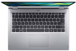 Ноутбук Acer Aspire Go Spin AGSP14-31PT 14" WUXGA IPS Touch, Intel 3-N355, 16GB, F512GB, UMA, Lin, серебристый NX.JBEEU.001