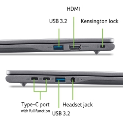 Ноутбук Acer Chromebook Plus CB516-1HT 16" WUXGA IPS Touch, Intel i5-1334U, 16GB, F512GB, UMA, ChromeOS, сірий NX.JCNEU.003