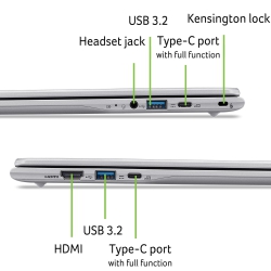 Ноутбук Acer Chromebook CB315-6H 15" FHD IPS, Intel C N150, 8GB, F128GB, UMA, ChromeOS, сріблястий NX.JGJEU.004