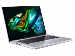 Ноутбук Acer Aspire 3 Spin 14 A3SP14-31PT 14" WUXGA IPS Touch, Intel P N200, 8GB, F256GB, UMA, Lin, сріблястий NX.KENEU.004