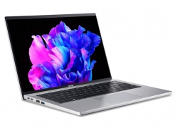 Ноутбук Acer Swift Go 14" SFG14-71 14" 2.2K IPS, Intel i7-1355U, 16GB, F512GB, UMA, Lin, сріблястий NX.KF7EU.005