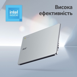 Ноутбук Acer Chromebook CB315-5H 15" FHD IPS, Intel C N100, 8GB, F128GB, UMA, ChromeOS, серебристый NX.KPPEU.001