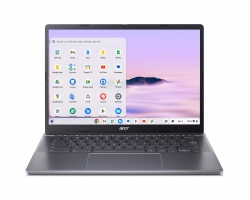 Ноутбук Acer Chromebook Plus CB514-4H 14" FHD IPS, Intel i3-N305, 8GB, F512GB, UMA, ChromeOS, серый NX.KUZEU.001