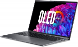 Ноутбук Acer Swift Go 16 SFG16-72 16" 3.2K OLED, Intel U5-125H, 16GB, F512GB, UMA, Lin, серый NX.KY9EU.001
