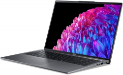 Ноутбук Acer Swift Go 16 SFG16-72 16" 3.2K OLED, Intel U5-125H, 16GB, F512GB, UMA, Lin, серый NX.KY9EU.001