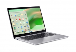Ноутбук Acer Chromebook Spin CP314-2HN 14" WUXGA IPS Touch, Intel i3-N305, 8GB, F256GB, UMA, ChromeOS, сріблястий NX.KYJEU.001
