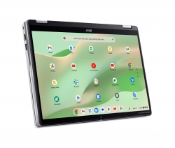 Ноутбук Acer Chromebook Spin CP314-2HN 14" WUXGA IPS Touch, Intel i3-N305, 8GB, F256GB, UMA, ChromeOS, сріблястий NX.KYJEU.001