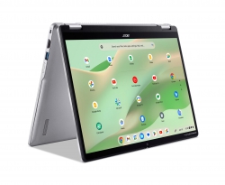 Ноутбук Acer Chromebook Spin CP314-2HN 14" WUXGA IPS Touch, Intel i3-N305, 8GB, F256GB, UMA, ChromeOS, сріблястий NX.KYJEU.001