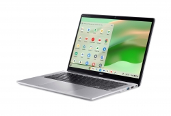 Ноутбук Acer Chromebook Spin CP314-2HN 14" WUXGA IPS Touch, Intel i3-N305, 8GB, F256GB, UMA, ChromeOS, сріблястий NX.KYJEU.001