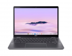 Ноутбук Acer Chromebook Plus Spin 514 CP514-4HN 14" WUXGA IPS Touch, Intel 3-100U, 8GB, F256GB, UMA, ChromeOS, сірий NX.KYQEU.001